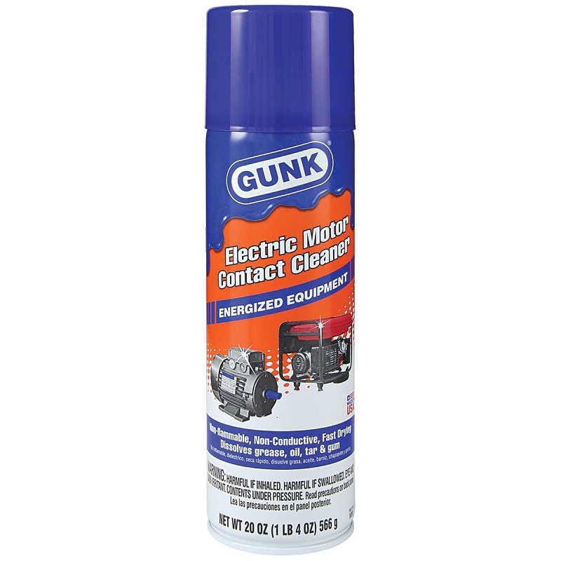 Gunk NM1 Electric Contact Cleaner, 20 oz, Liquid, Ether