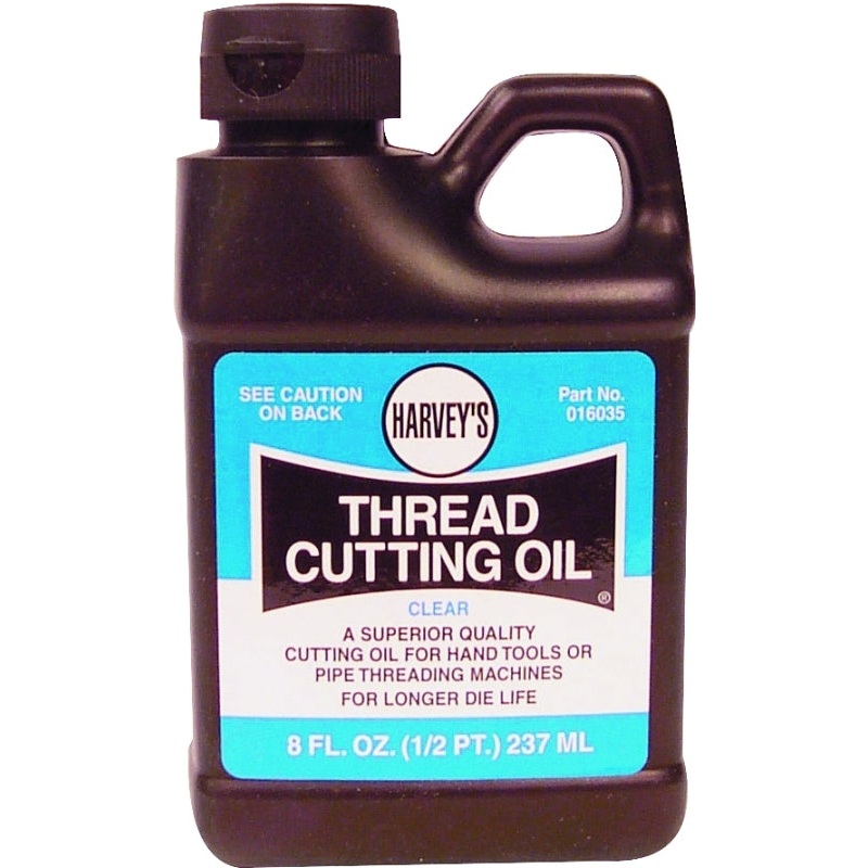 Harvey 016035 Thread Cutting Oil, 1/2 pt Bottle, Clear