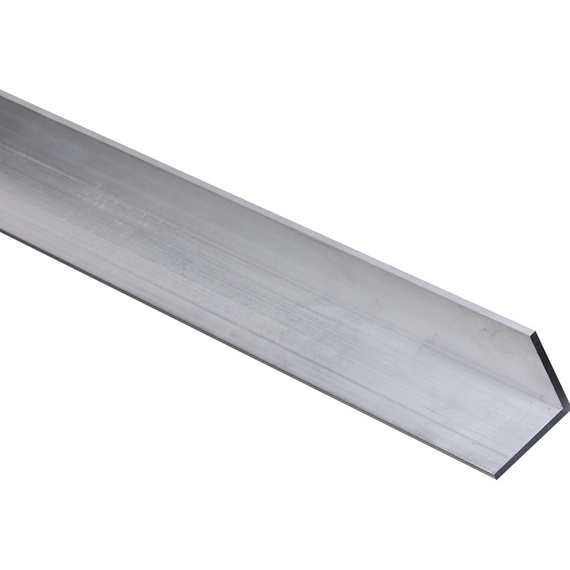 National Hardware 4204BC Series N258-384 Angle Stock, 1-1/2 in L Leg, 96 in L, 1/8 in Thick, Aluminum, Mill