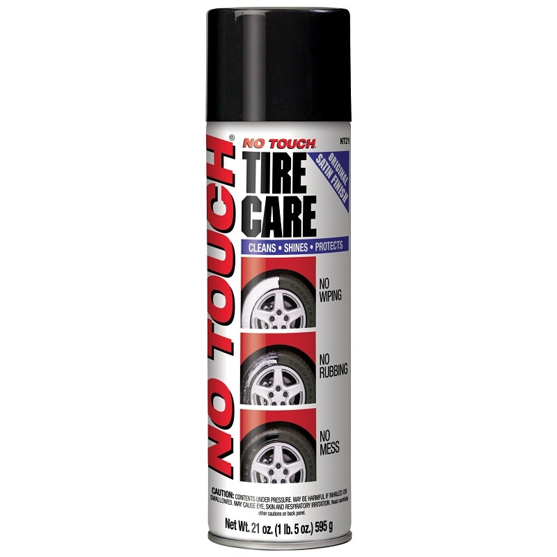 No Touch NT-21 Tire Shine, 21 oz, Aerosol Can, Liquid, Slight, Pack of 6