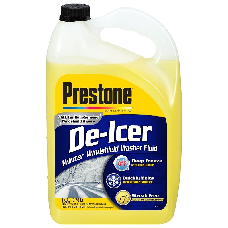 Prestone AS-250 Windshield Washer Fluid, Clear Yellow, 1 gal, Bottle, Pack of 6