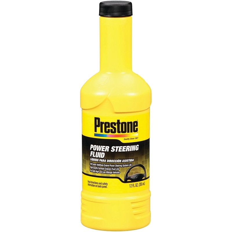 Prestone AS-260 Power Steering Fluid Clear Amber, 12 oz Bottle, Pack of 12
