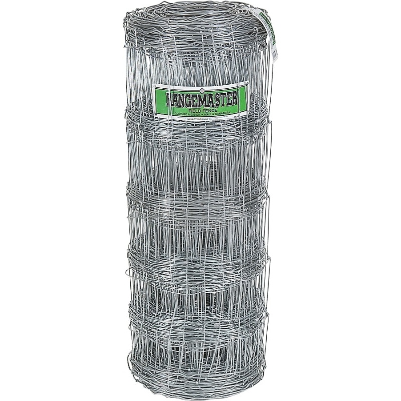 Rangemaster 6670 Field Fence, 330 ft L, 47 in H, 6 in Stay Spacing, 12 ga, Steel