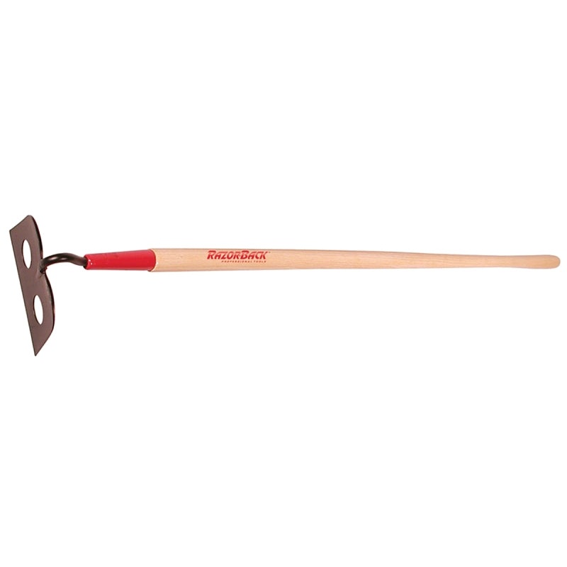 Razor-Back 66123 Mason/Plaster Hoe, 4-1/2 in L Blade, 7 in W Blade, Steel Blade, 54 in L Handle, Hardwood Handle