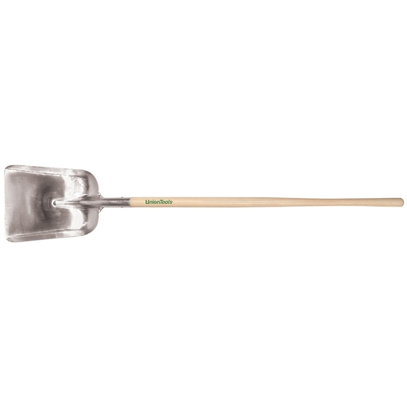 Razor-Back 79806 Scoop Shovel, 11 in W Blade, 13-1/2 in L Blade, Aluminum Blade, Hardwood Handle, Long Handle