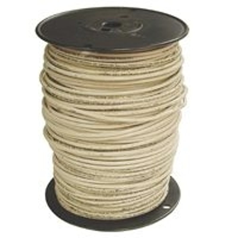 Southwire 4WH-STRX500 Series Building Wire, White Sheath, 4 AWG Wire, 1-Conductor, 500 ft L, Copper Conductor
