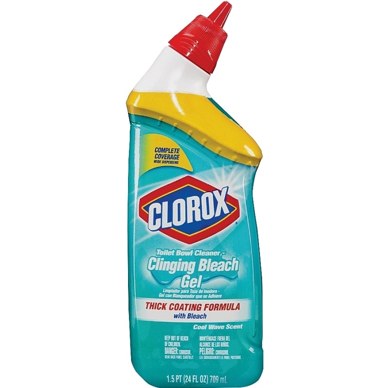 Clorox 30620 Clinging Bleach, Gel, Liquid, Bleach, Floral, Herbal, Clear/Green