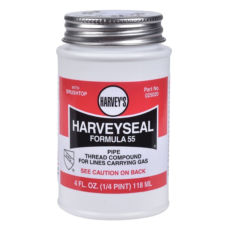 Harvey 025020 Pipe Thread Compound, 4 fl-oz Jar, Liquid, Paste, Yellow
