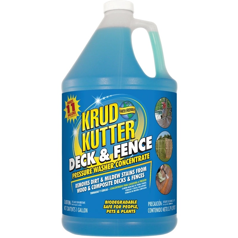 Krud Kutter DF014 Deck and Fence Cleaner, Liquid, Mild, 1 gal, Bottle
