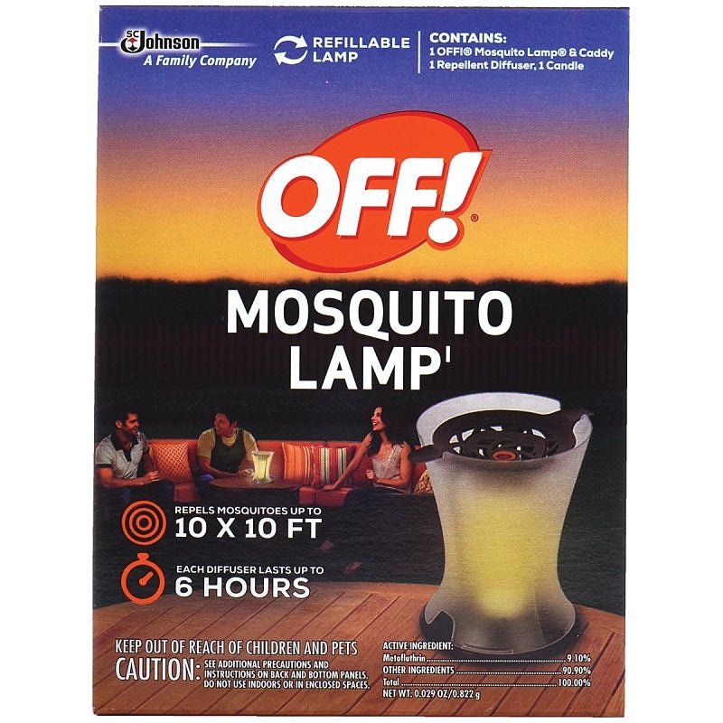 OFF! 76087 Mosquito Repellent Lamp, Compositions: 9.10% Metofluthrin, Pack of 4