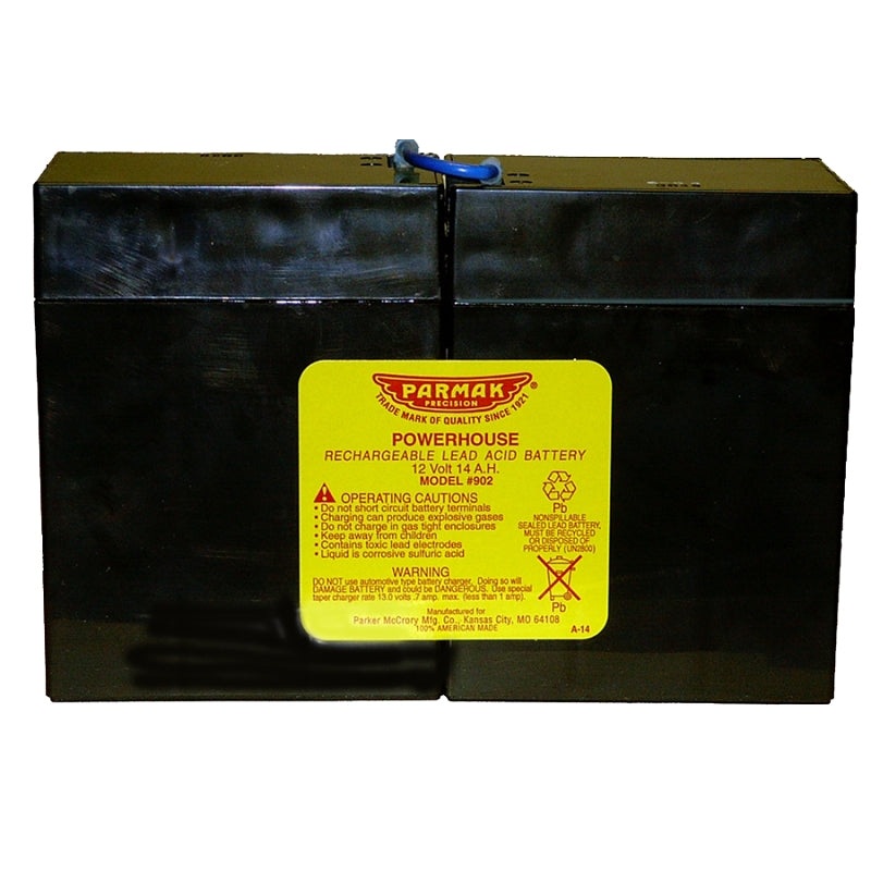 Parmak 902 Gel Battery, Black, For: MAG 12 Solar Powered Fencer