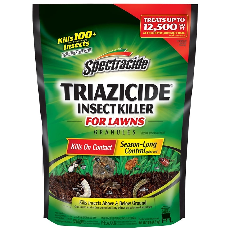 Spectracide Triazicide 53944-2 Insect Killer, Solid, 10 lb Bag