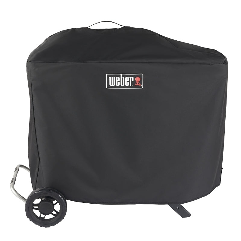 Weber 7770 Premium Grill Cover, For: Weber Traveler Gas Grill, 22 in W, 56.6 in D, 39.3 in H, Polyester, Black, Pack of 4