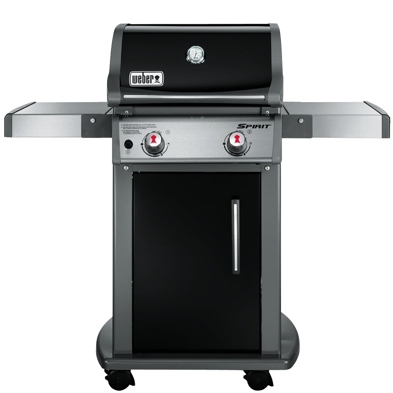 Weber SPIRIT E-210 Series 46110001 Gas Grill, 26500 Btu/hr BTU, Liquid Propane, 2 -Burner, Stainless Steel Body