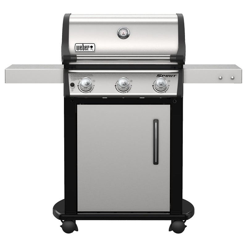 Weber Spirit S-315 46502001 Gas Grill, 32,000 Btu/hr BTU, Liquid Propane, 3 -Burner, Stainless Steel Body