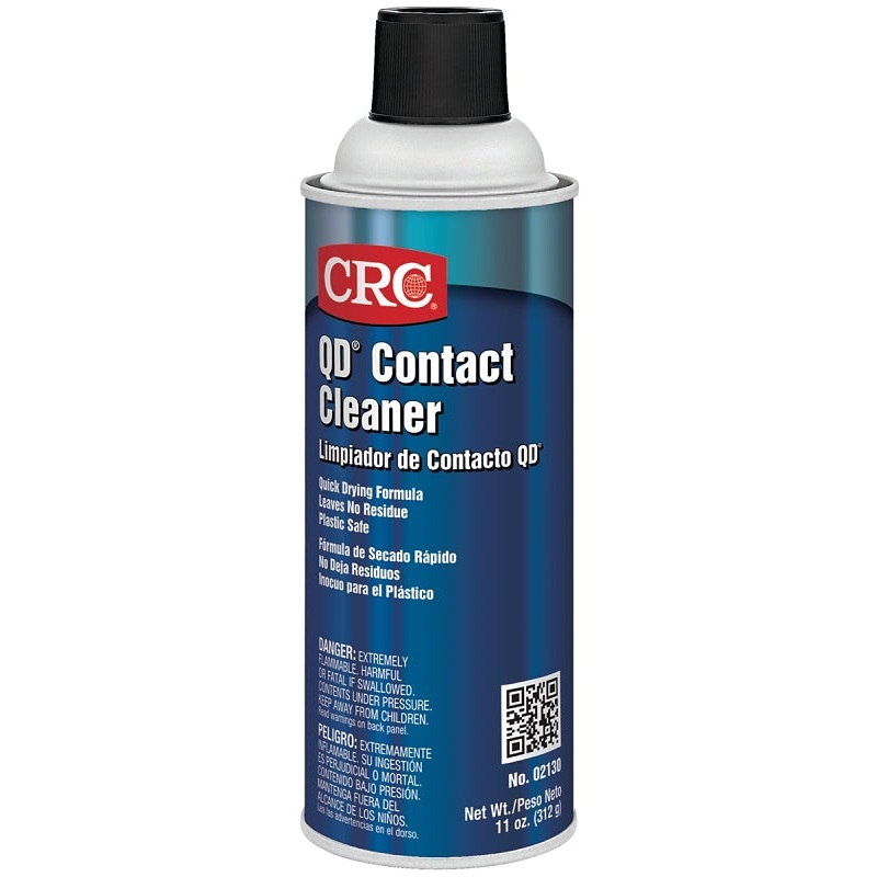 CRC QD 02130 Contact Cleaner, 11 oz, Liquid, Alcohol