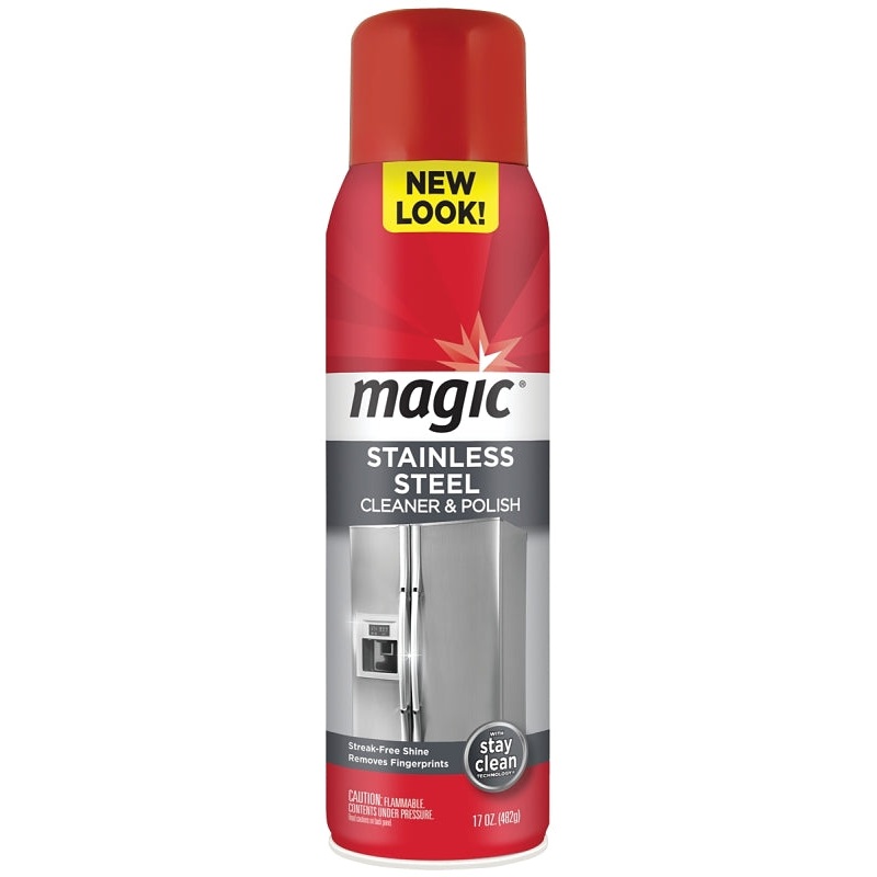 Magic 3062 Cleaner and Polish, 17 oz Aerosol Can, Liquid, Citrus, White