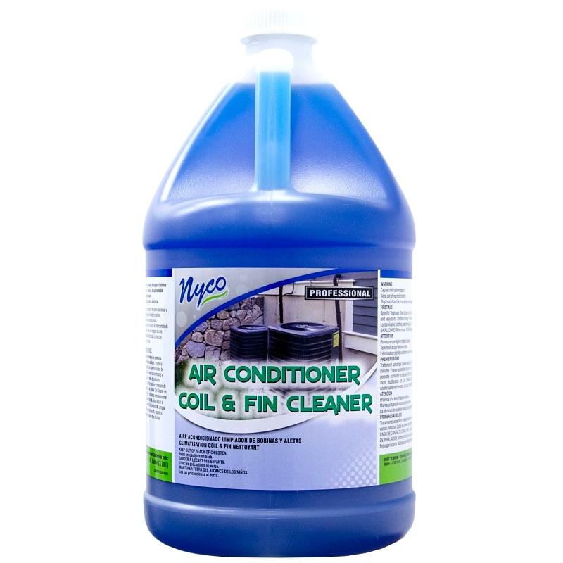 nyco NL294-G4 Air Conditioner Coil Cleaner, Blue, Liquid, Pack of 4