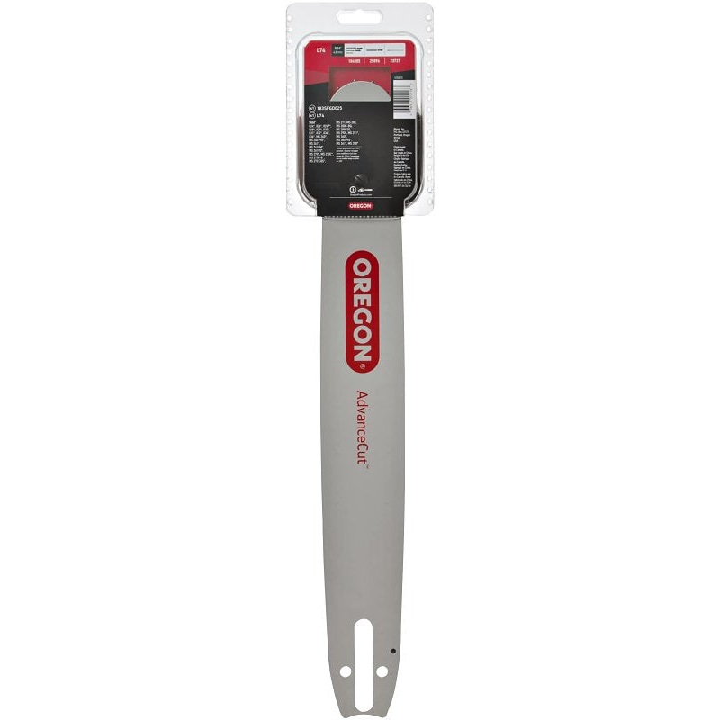 Oregon 105670 Bar and Chain Combo, Large Bar Nose Radius, 74-Drive Link, 22BPX Chain, 3/8 in TPI/Pitch