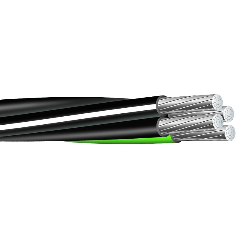 Southwire Compact Stranded 8000 2-2-4-6X500AL USE Service Entrance Cable, Aluminum Conductor