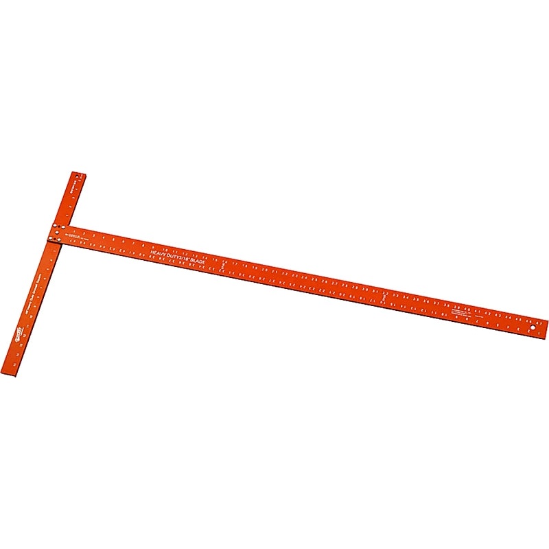 Swanson SVW124 Wallboard Square, 48 in L, 2 in W, 3/16 in Thick, Aluminum