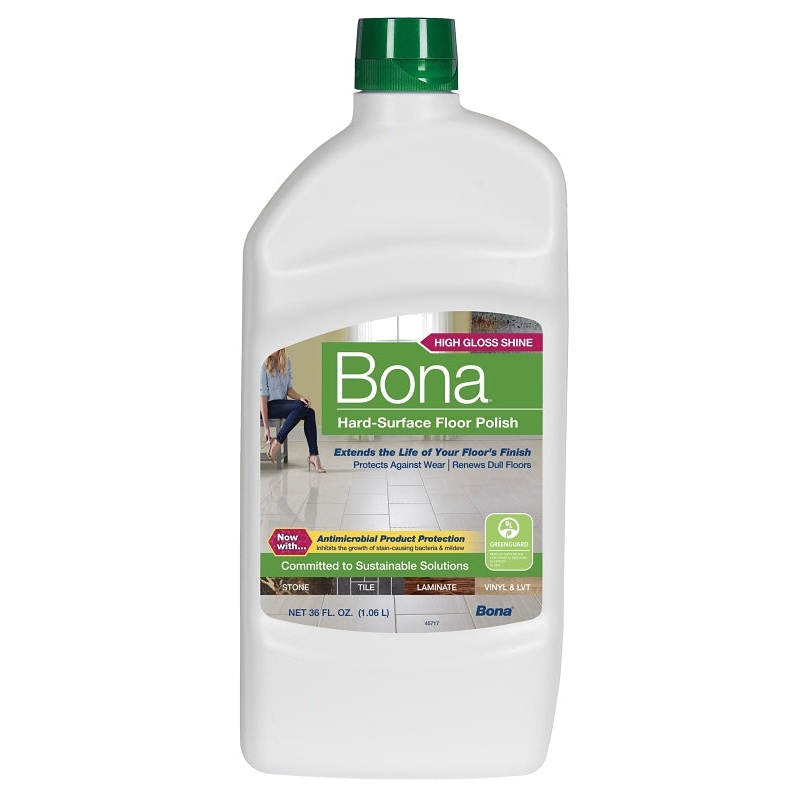 Bona WP511059001 Floor Polish, 36 oz, Liquid, White