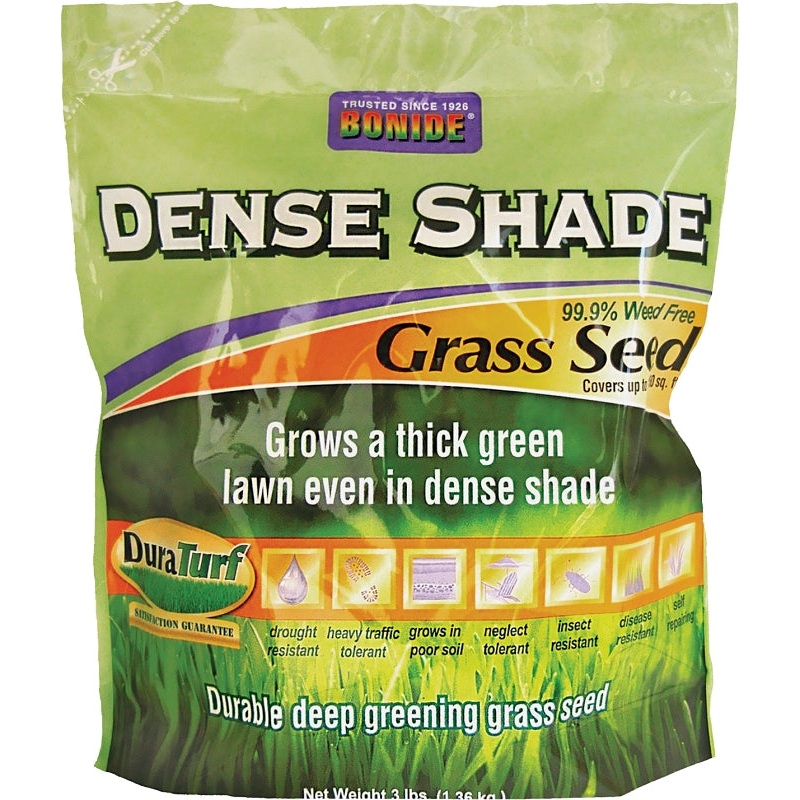 Bonide 60212 Dense Shade Grass Seed, 3 lb Bag