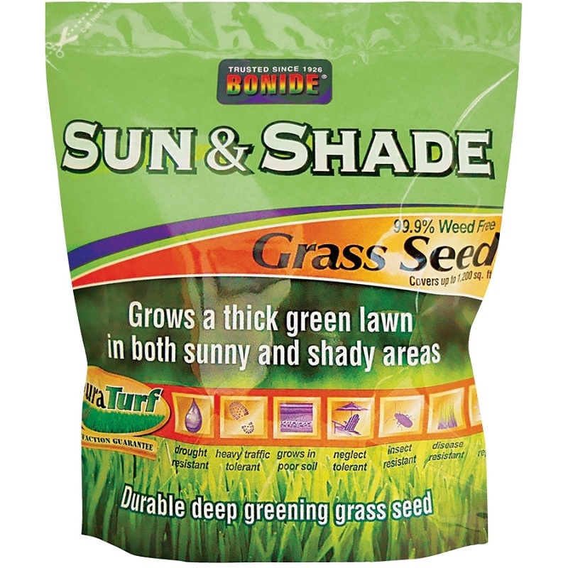 Bonide 60222 Sun and Shade Grass Seed, 3 lb Bag
