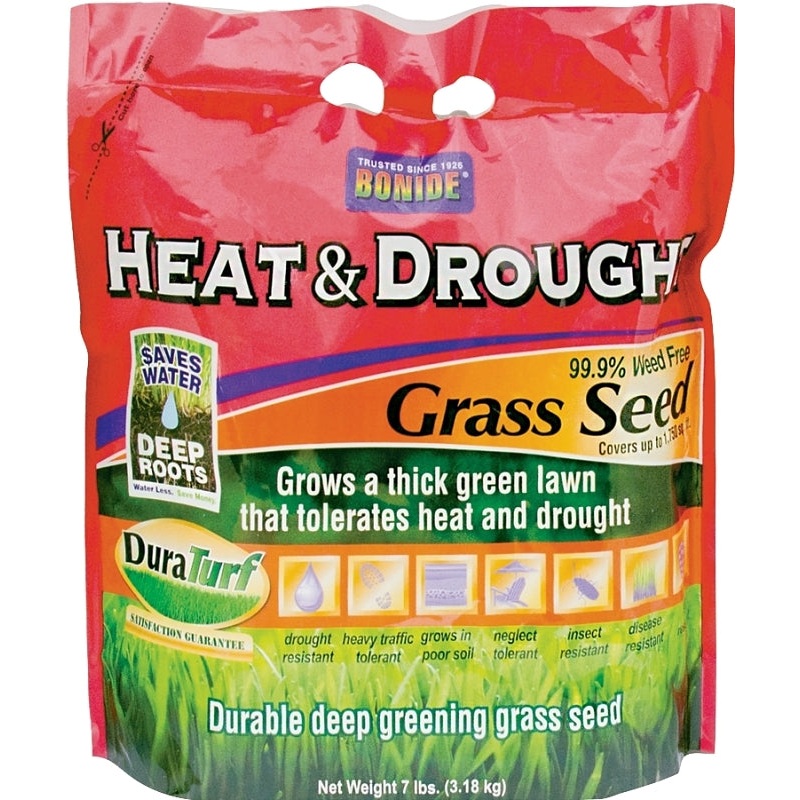 Bonide 60255 Heat and Drought Grass Seed, 7 lb Bag
