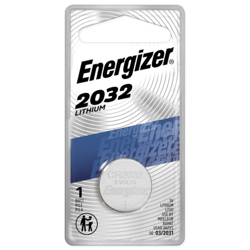 Energizer ECR2032BP Coin Cell Battery, 3 V Battery, 235 mAh, CR2032 Battery, Lithium, Manganese Dioxide, Pack of 6