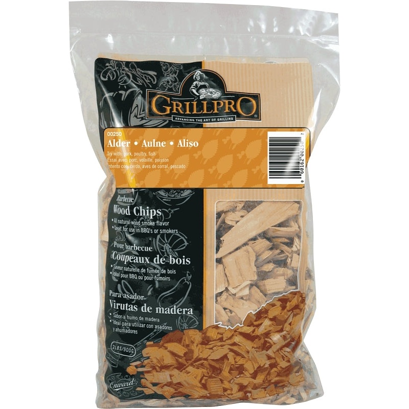 GrillPro 250 Series Smoking Chips, Alder, Wood, 2 lb Bag