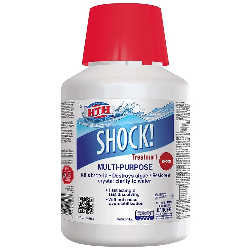 HTH 52013 Pool Shock, 4.16 lb, Granular, Chlorine, White, Pack of 3