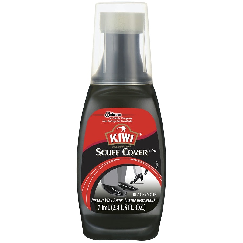 Kiwi 11661 Scuff Cover Liquid, Black, Liquid, 2.4 oz Bottle, Pack of 3