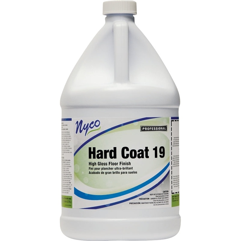 nyco NL167-G4 Floor Finish, 128 oz, Liquid, Acrylic, White, Pack of 4