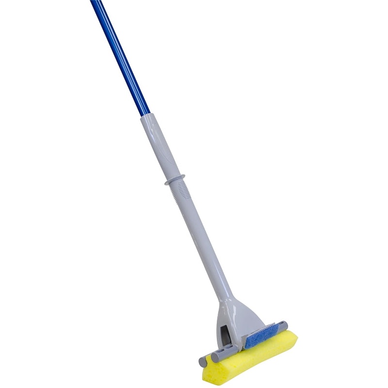 Quickie 057-4 Roller Mop, Cellulene Sponge Mop Head, Steel Handle