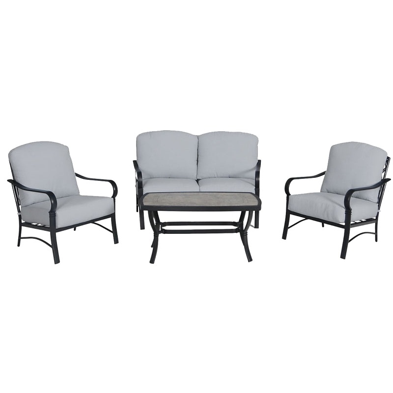Seasonal Trends 226-HR4-4DS Sarasota Deep Seat Set, 4 PC, Cushioned