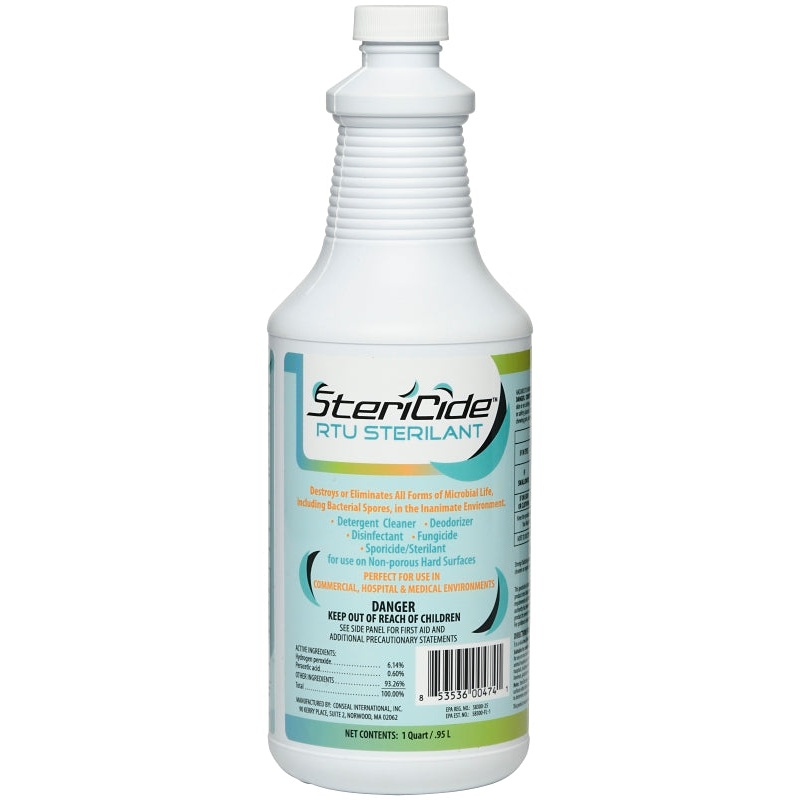 SteriCide 774672 RTU Sterilant, 32 oz, Liquid