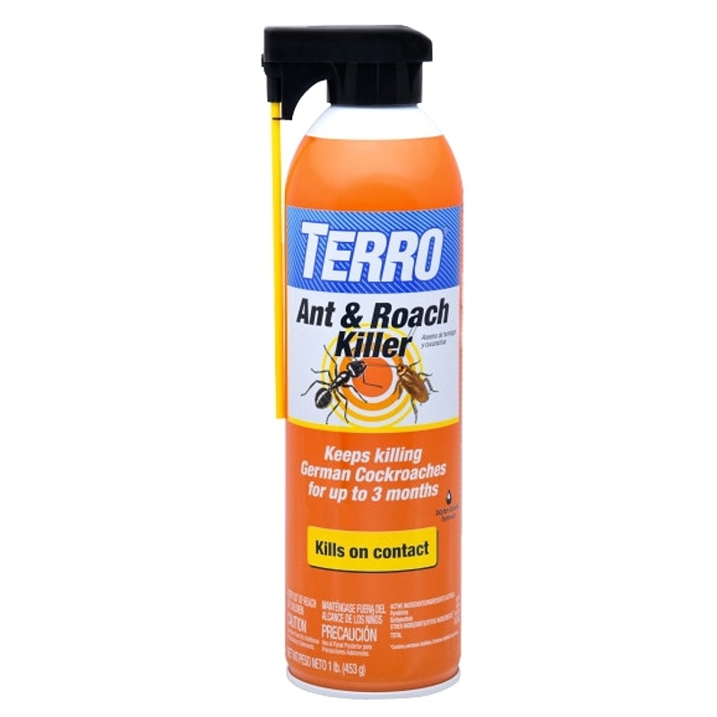 Terro T540 Ant and Roach Killer, Liquid, Spray Application, Indoor, Outdoor, 16 oz, Aerosol Can, Pack of 6