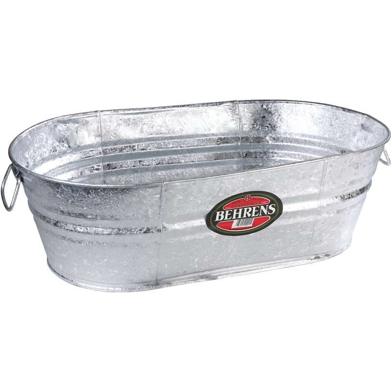 Behrens 2-OV Wash Tub, 10.5 gal Capacity, Steel