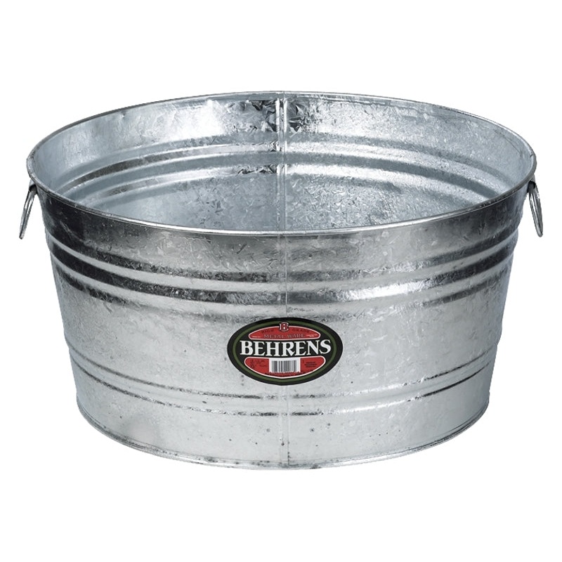 Behrens 2 Wash Tub, 15 gal Capacity, Steel