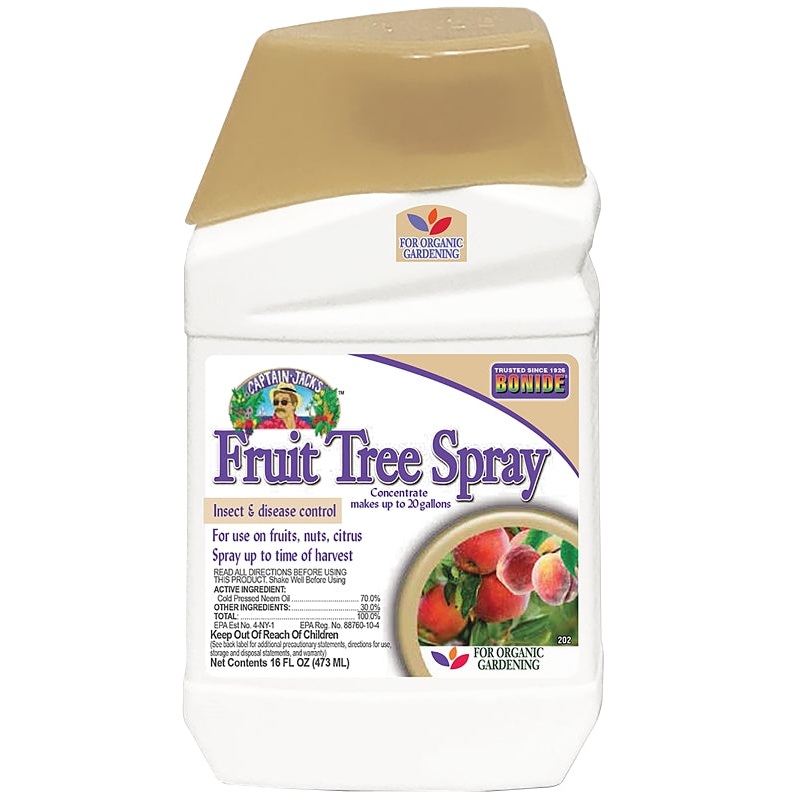 Bonide Captain Jack’s 202 Fruit Tree Spray, Liquid, Spray Application, 1 pt Bottle