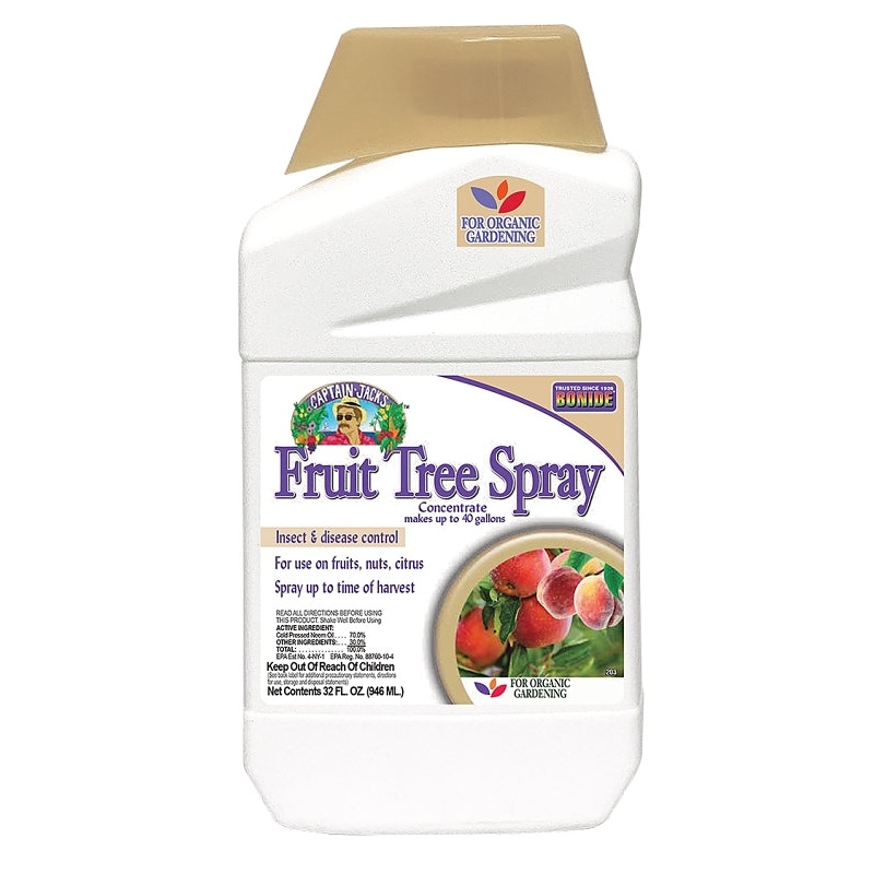Bonide Captain Jack’s 203 Fruit Tree Spray, Liquid, Spray Application, 1 qt Bottle