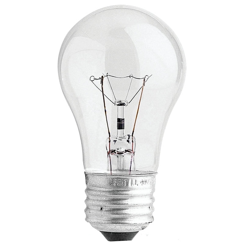 Feit Electric BP40A15/CL/CAN Incandescent Bulb, Clear Lamp, 1-7/8 in D x 3-1/2 in H Dimensions, 40 W, A15 Lamp, Pack of 6