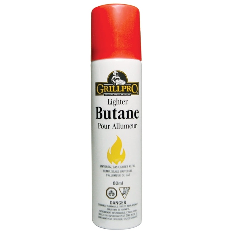 GrillPro 14596 Butane Refill, 80 mL Refill Pack, Pack of 12