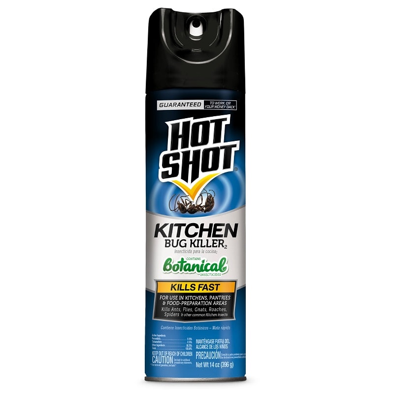 Hot Shot 4470-6 Kitchen Bug Killer, Liquid, 14 oz, Aerosol Can