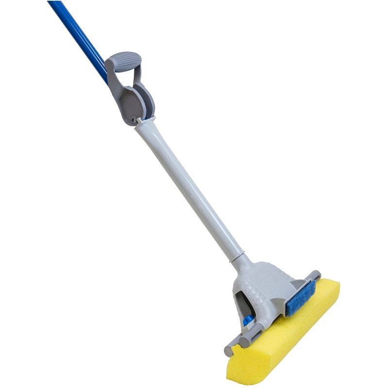 Quickie 055-4 Sponge Mop, Cellulene Sponge Mop Head, Steel Handle