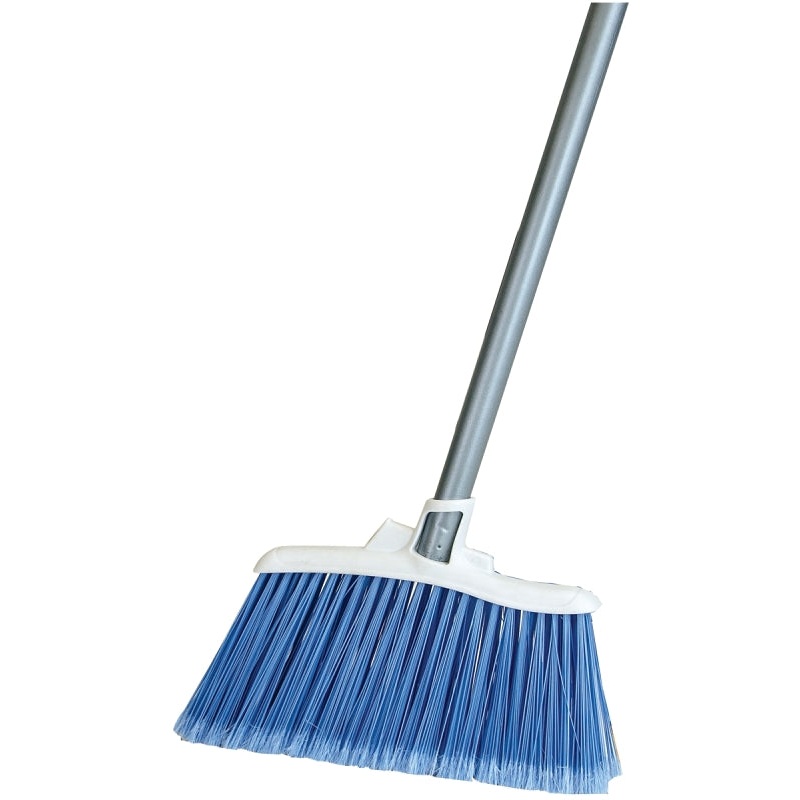 Quickie 750-4 Angle Broom, 12 in Sweep Face, Poly Fiber Bristle, Pack of 4