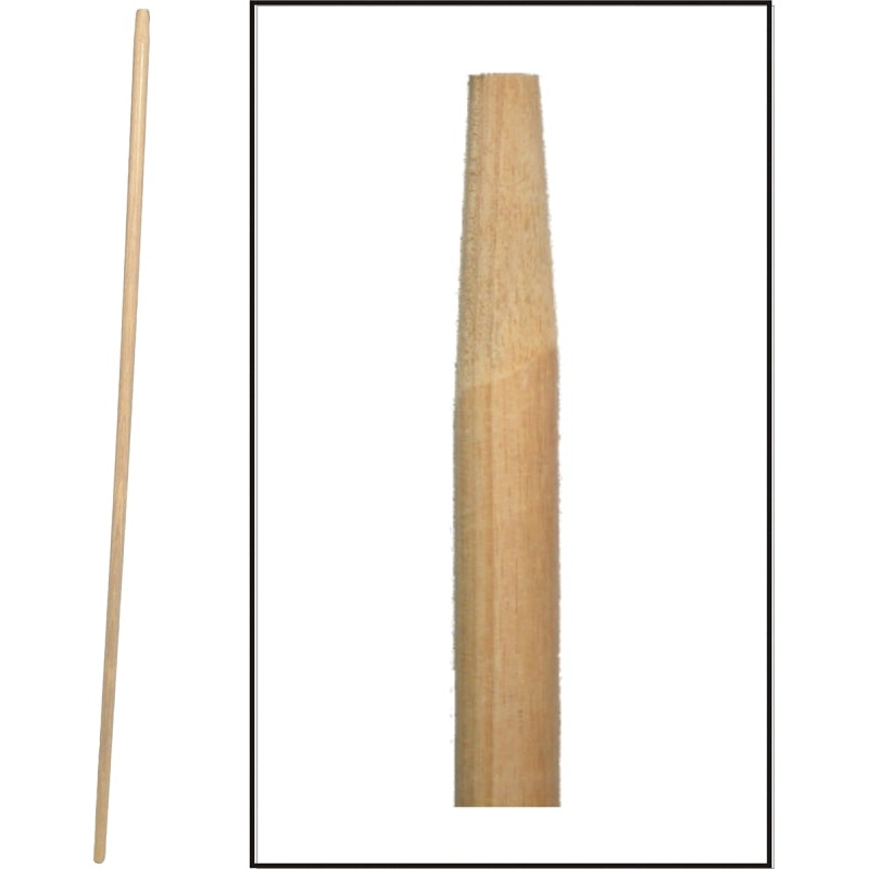 Birdwell 520-12 Broom Handle, 1-1/8 in Dia, 54 in L, Hardwood