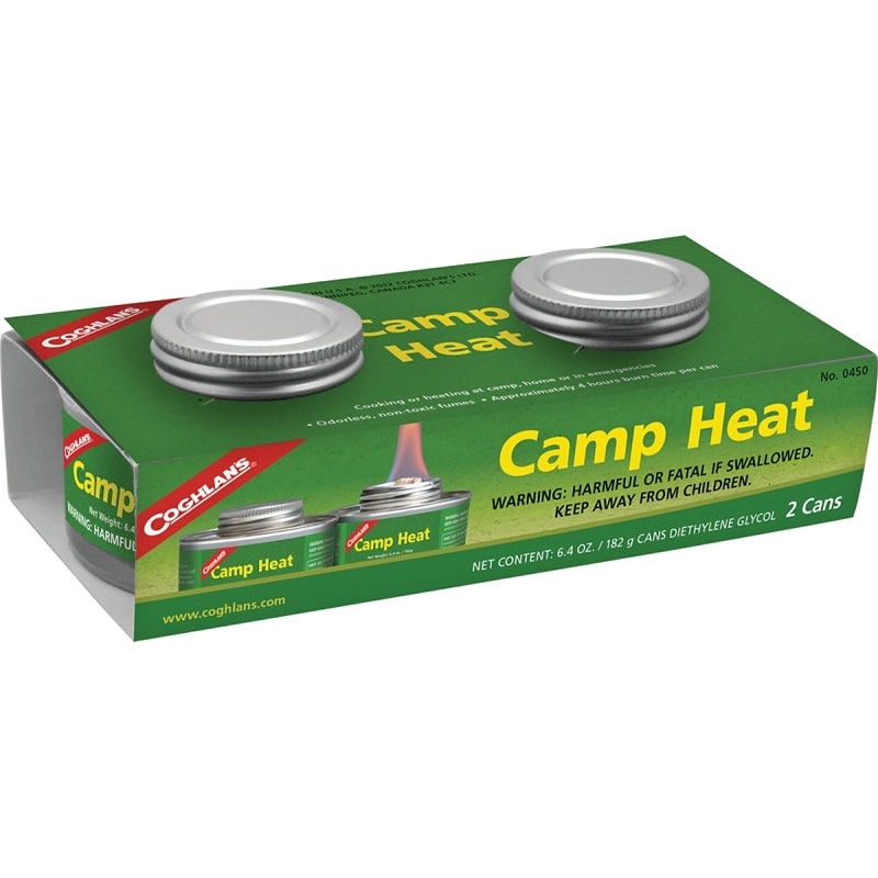 Coghlan’s 0450 Camp Heat, 6.4 oz, Can, 4 hr Burn Time
