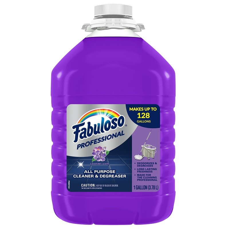 Fabuloso US05253A All-Purpose Cleaner, 1 gal, Liquid, Lavender, Purple, Pack of 4